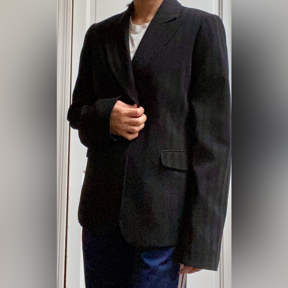 Tahari Arthur S. Levine Classic Black Tuxedo Blazer size 8